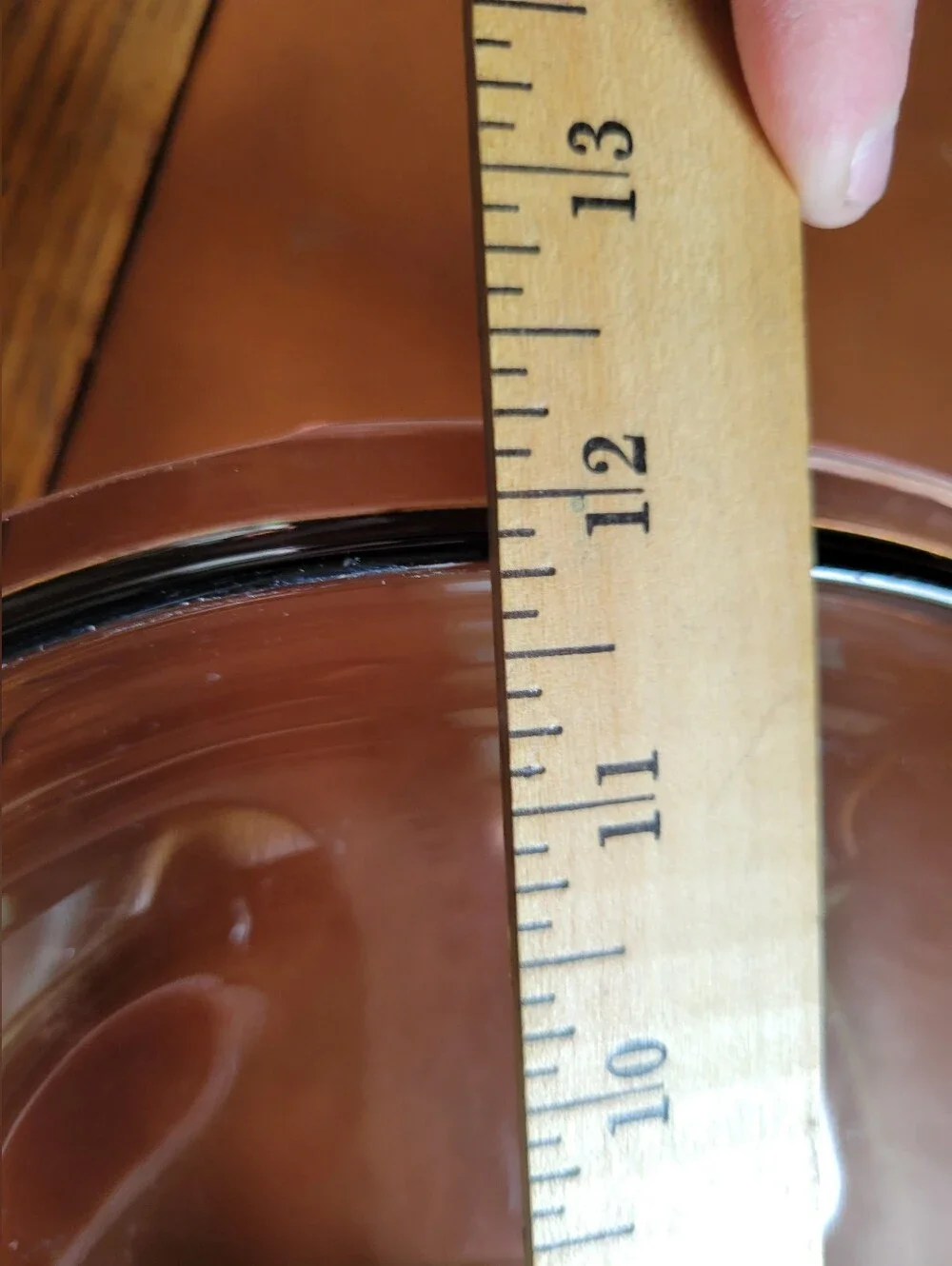 PYREX F-14-C Corning Ware Brown Oval Glass Lid, 9ish x 12 Inch